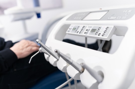 Detailaufnahme der Dentalinstrumente