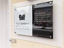 Praxisschild | Zahnarztpraxis Kamberci in Olpe